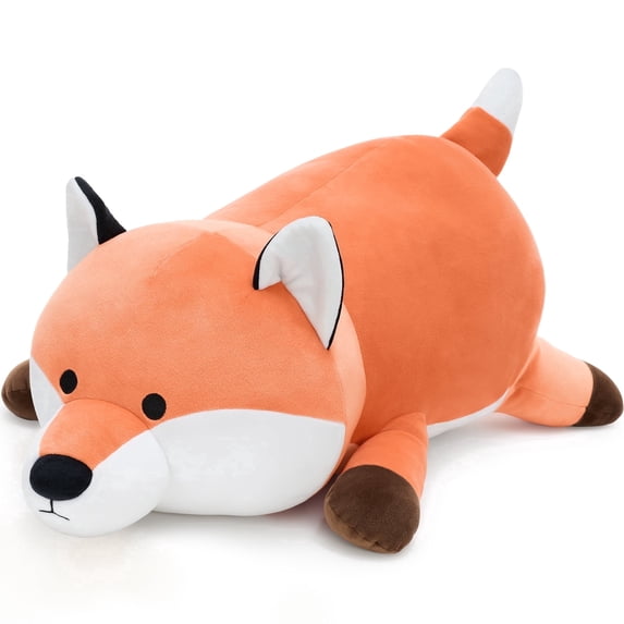 MaoGoLan 23.6'' Elasticity Fox Stuffed Animal Large Stuffed Fox Pillow Plush Toy