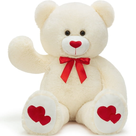 MaoGoLan 35.4" Giant Teddy Bear with Big Footprints Plush Stuffed Animals