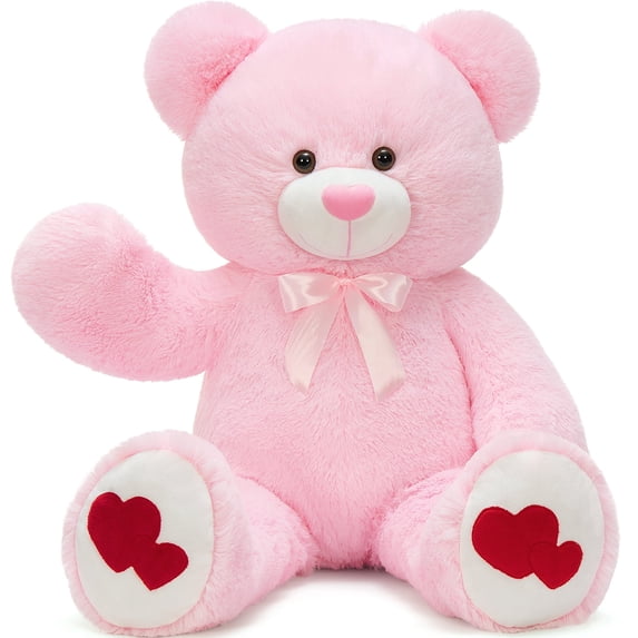 MaoGoLan 35.4" Giant Teddy Bear with Big Footprints Plush Stuffed Animals