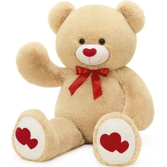 MaoGoLan 35.4" Giant Teddy Bear with Big Footprints Plush Stuffed Animals
