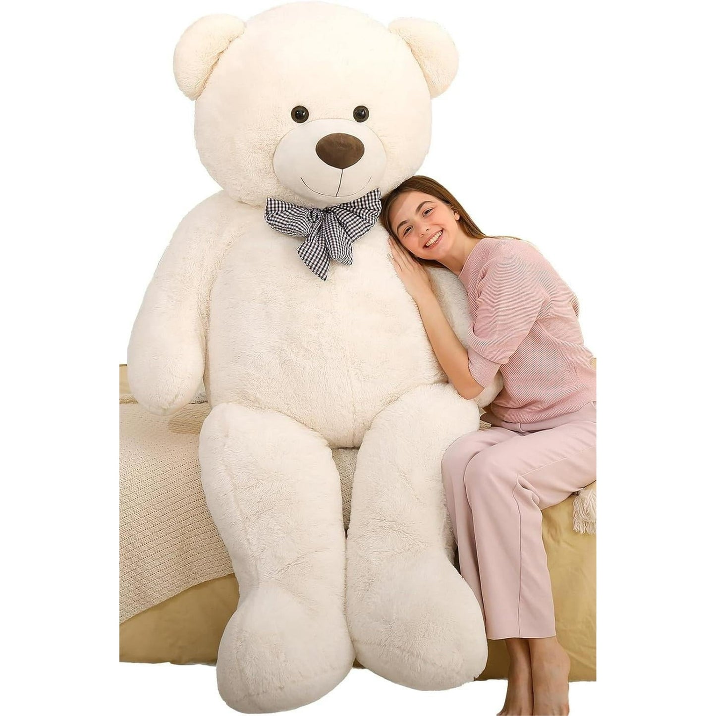 MorisMos Giant Teddy Bear 55" Stuffed Animal Soft Big Bear Plush Toy