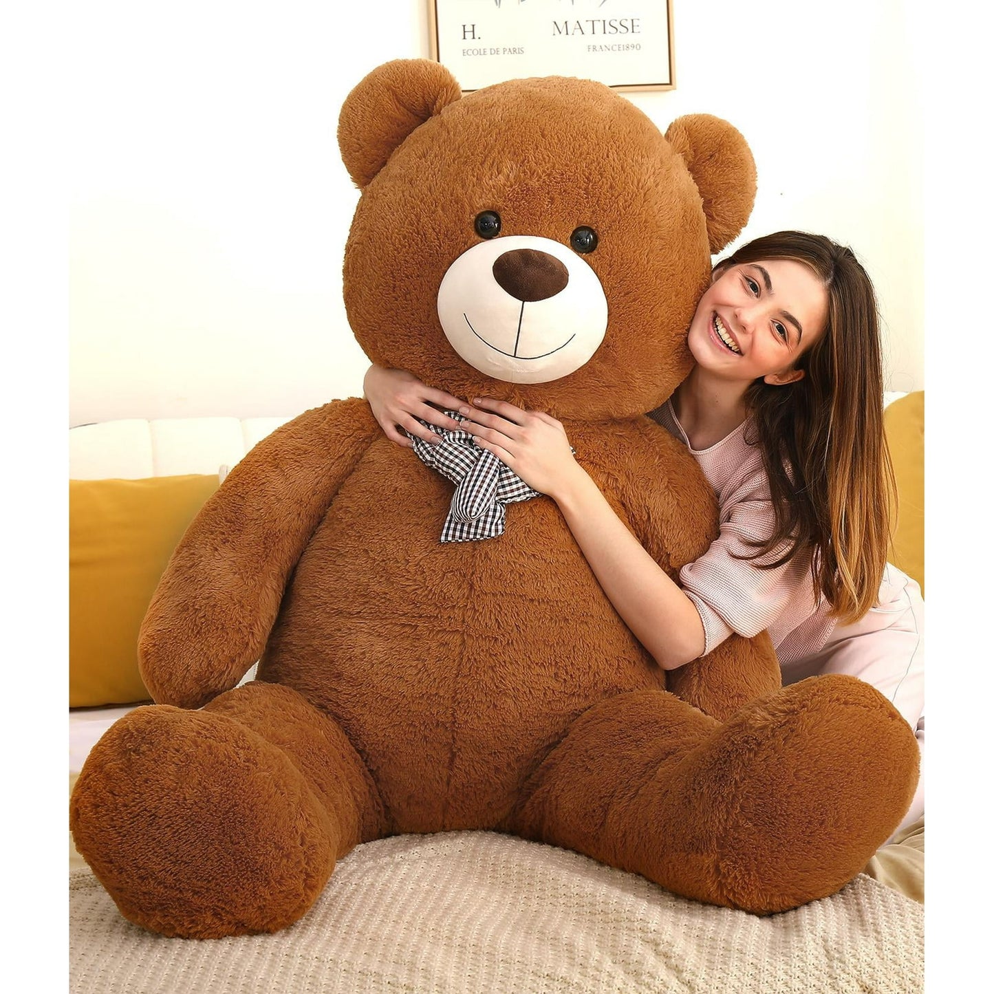 MorisMos Giant Teddy Bear 55" Stuffed Animal Soft Big Bear Plush Toy
