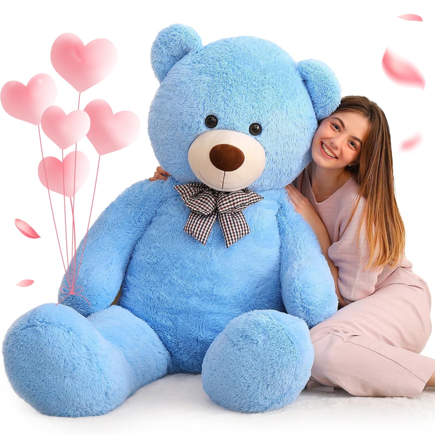 MorisMos Giant Teddy Bear 55" Stuffed Animal Soft Big Bear Plush Toy