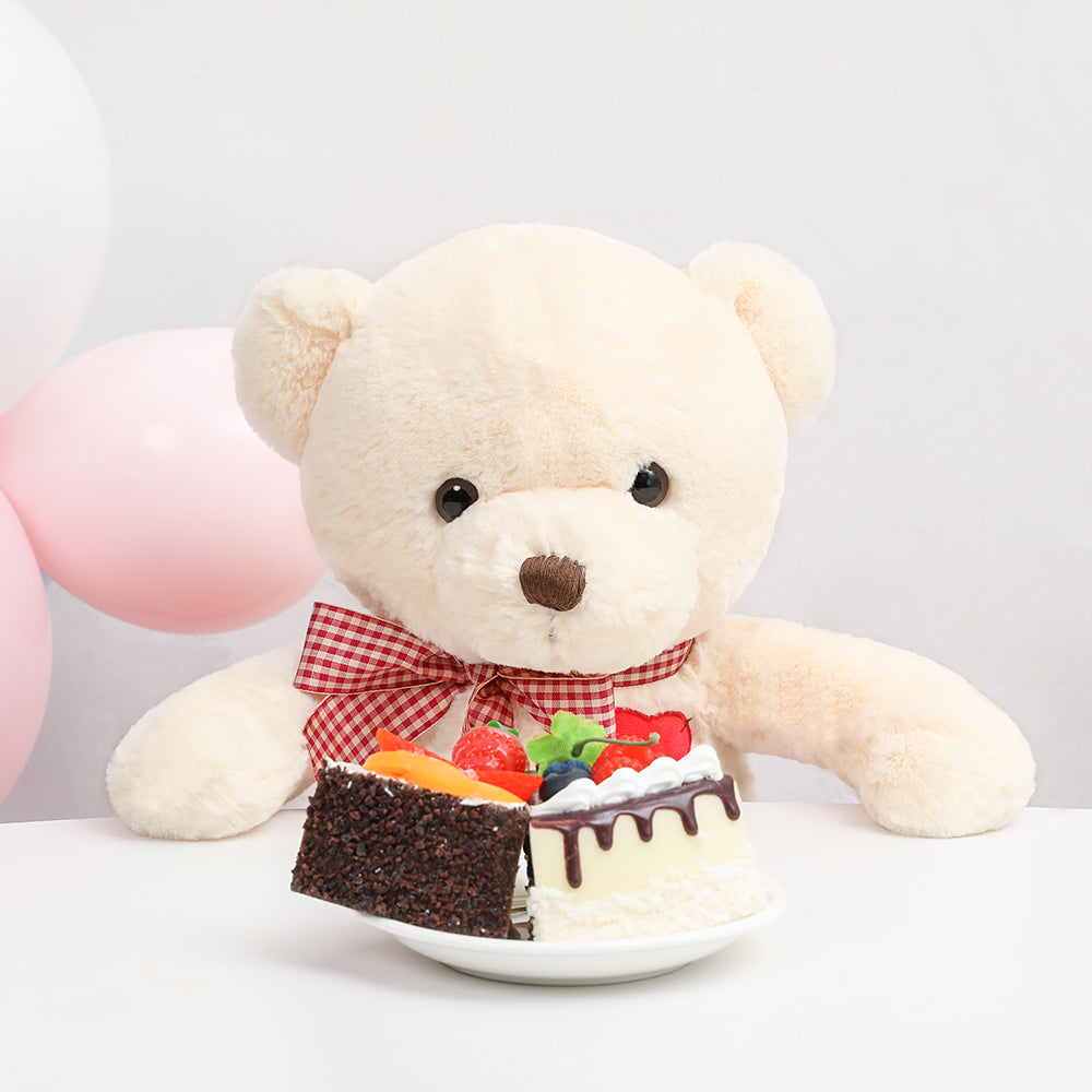 Teddy Bear Stuffed Animal - Plush Big Teddy Bears with Scarfs - Big 20 Inches Beige Bear - Cartoon Teddy Bear Plush Dolls with Footprints - We Can Bearly Wait - Teddy Bear Themed Baby Shower - Gender Reveal Party Decorations - Valentine's Day Teddy Bear & Gift for Girlfriend/Boyfriend - Wedding Gift Guide for Friends - MorisMos Stuffed Animals