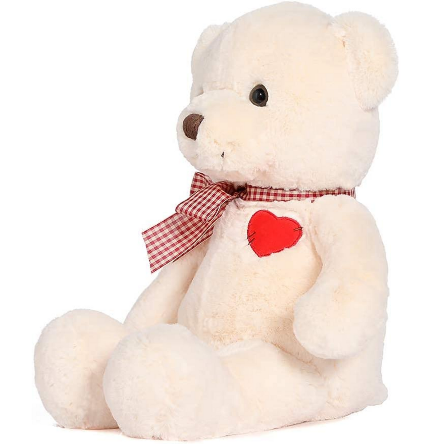 Teddy Bear Stuffed Animal - Plush Big Teddy Bears with Scarfs - Big 20 Inches Beige Bear - Cartoon Teddy Bear Plush Dolls with Footprints - We Can Bearly Wait - Teddy Bear Themed Baby Shower - Gender Reveal Party Decorations - Valentine's Day Teddy Bear & Gift for Girlfriend/Boyfriend - Wedding Gift Guide for Friends - MorisMos Stuffed Animals