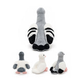 Six Pcs Pigeon Family Plush Toy Set Bird Stuffed Animals