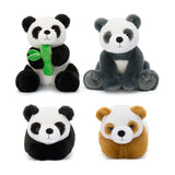 4-Piece Panda Stuffed Animal Set 11.8 Inch Plush Toy Bundle