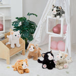 Furry and Fluffy Stuffed Cat Plush with Detailed Features - Ideal Gift for Cat Enthusiasts