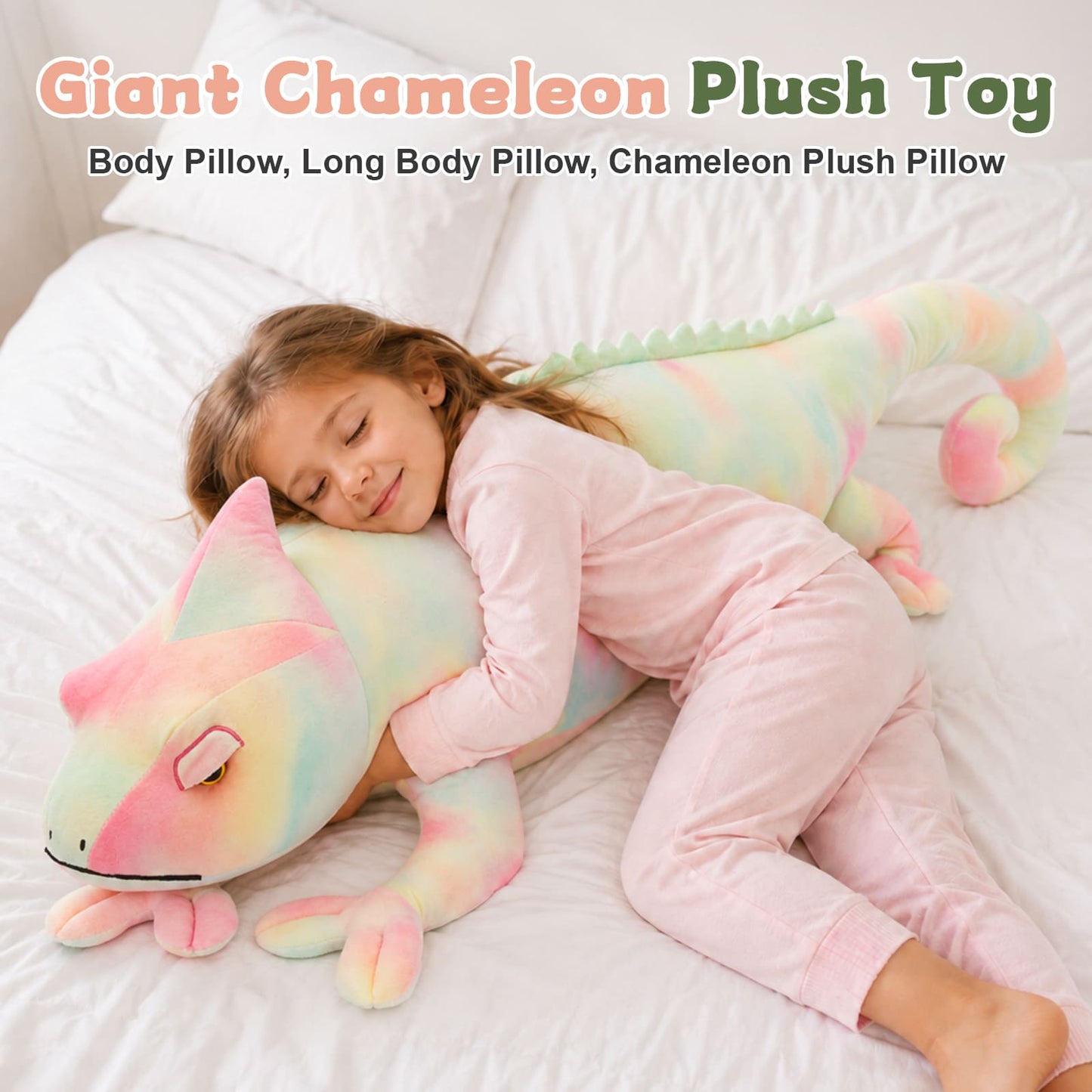 39.3 inch giant plush stuffed toy, fluffy and huggable pillow plush, premium soft fabric cuddle doll for children, home decor, Christmas and holiday gift for boys and girls
