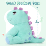 Stegosaurus Stuffed Animals - Dinosaur Plush Toys, 24 Inches - Cute Cartoon Dinosaur Plush Pillows - Birthday/Christmas/Easter/Thanksgiving/Valentine's Day Gift - Jurassic Park Toys For Kids Teens Adults 