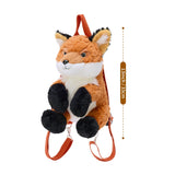 Fox Plush Backpack with Three Mini Fox Plushies Inside