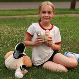 15.7 Inch Canada Goose Plush Set with Three Baby Goslings
