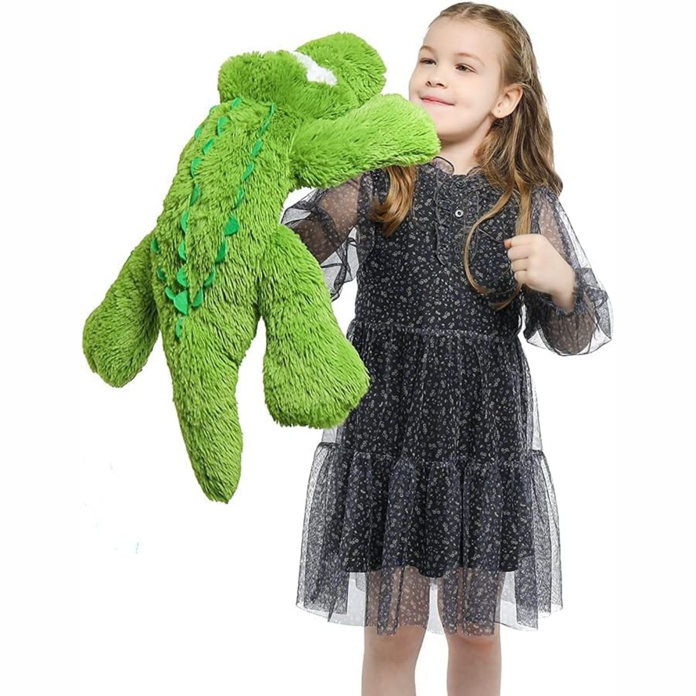 Alligator Plush Toy, Green, 28 Inches