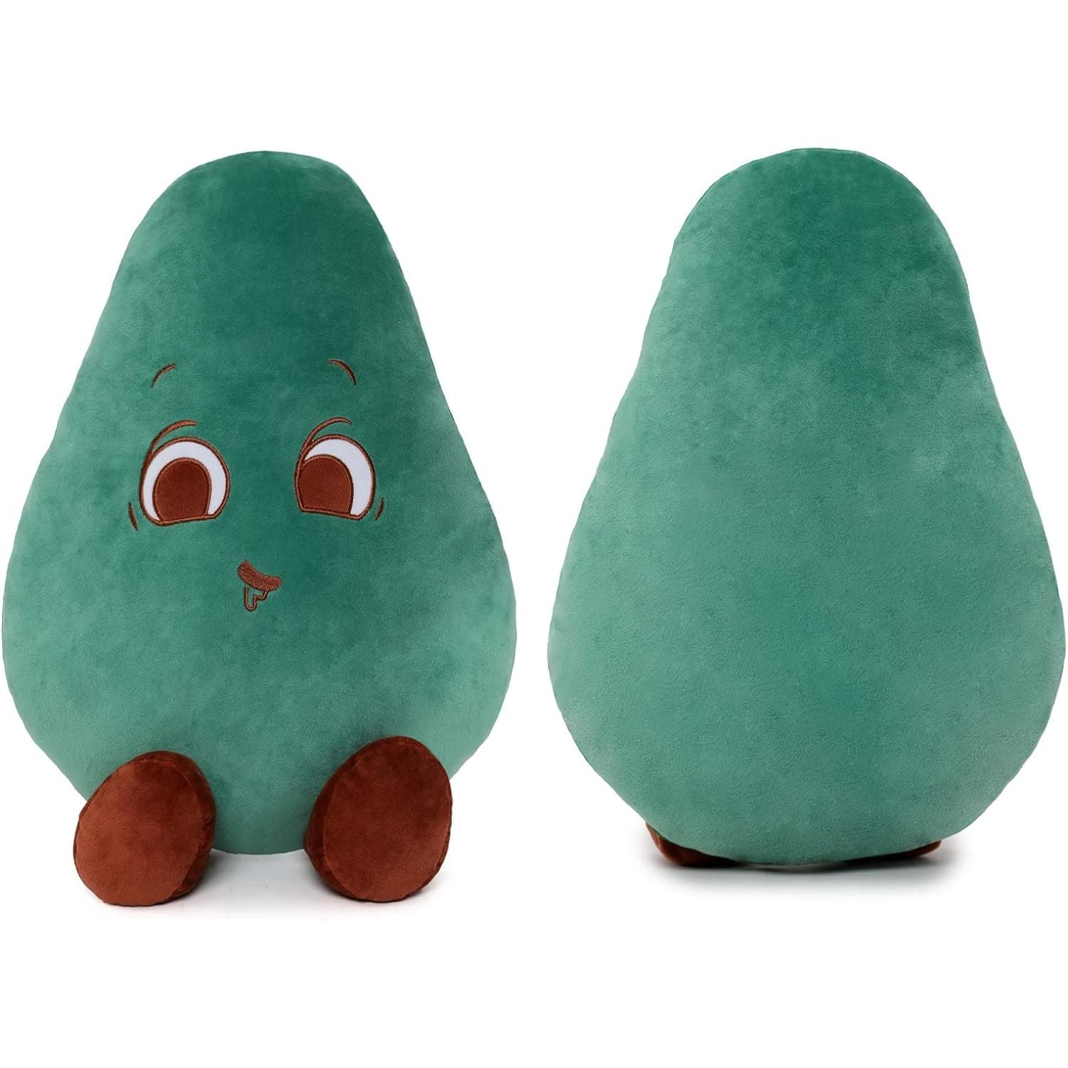 Avocado Stuffed Toy, Dark Green, 20 Inches