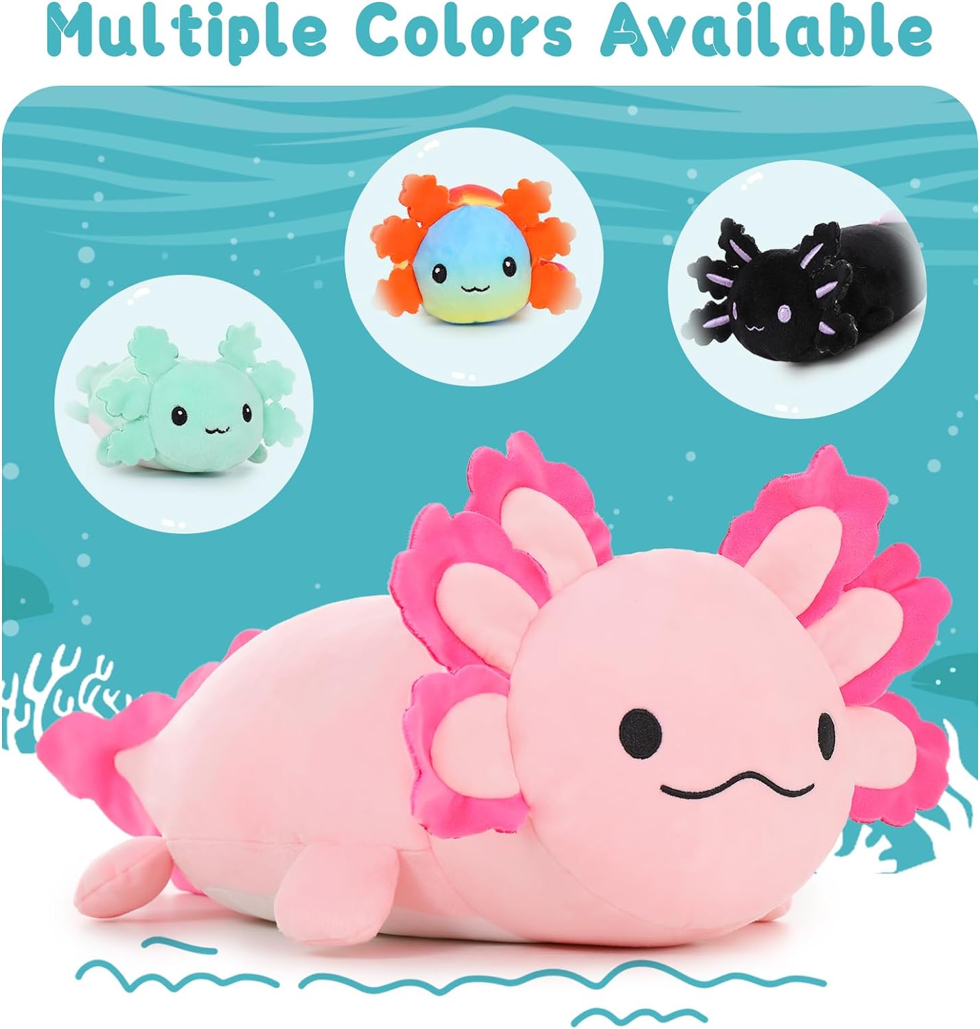 Axolotl Plush Toys Salamander Stuffed Animals, 23.5 Inches