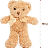 Teddy Bear Stuffed Animals Bulk - Valentine's Day Teddy Bear Plush Toys - Teddy Bear Theme Baby Shower Centerpieces - Cheap Bulk Wholesale Teddy Bear Plushies - Cute 10 Inches Small Teddy Bear Plush Dolls - Valentine's Day Gift for Girlfriend/Boyfriend - Pink/Brown/Blue Stuffed Teddy Bears - Free Shipping