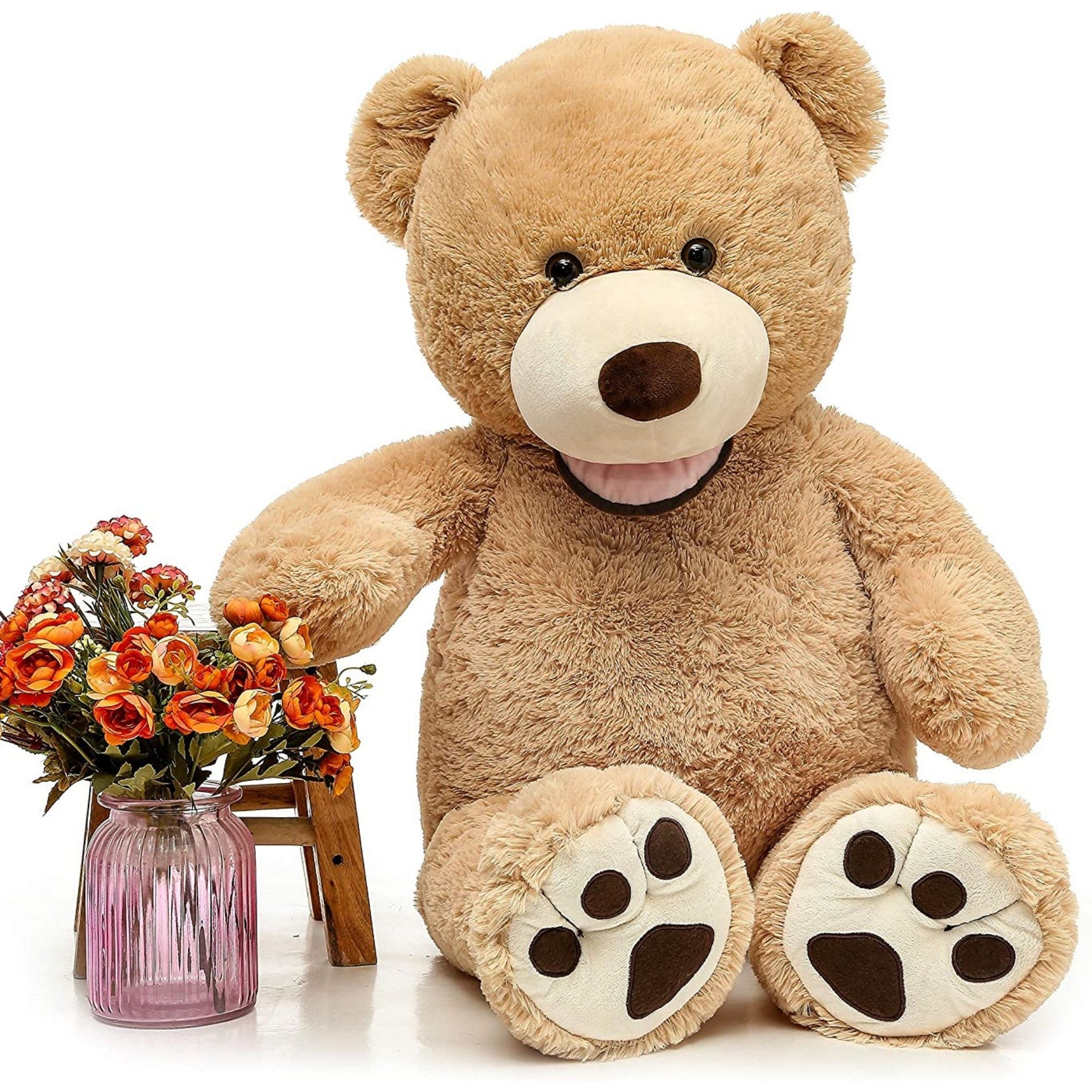 Smile Teddy Bear Plush Toy, Multicolor, 39/51/59/71 Inches