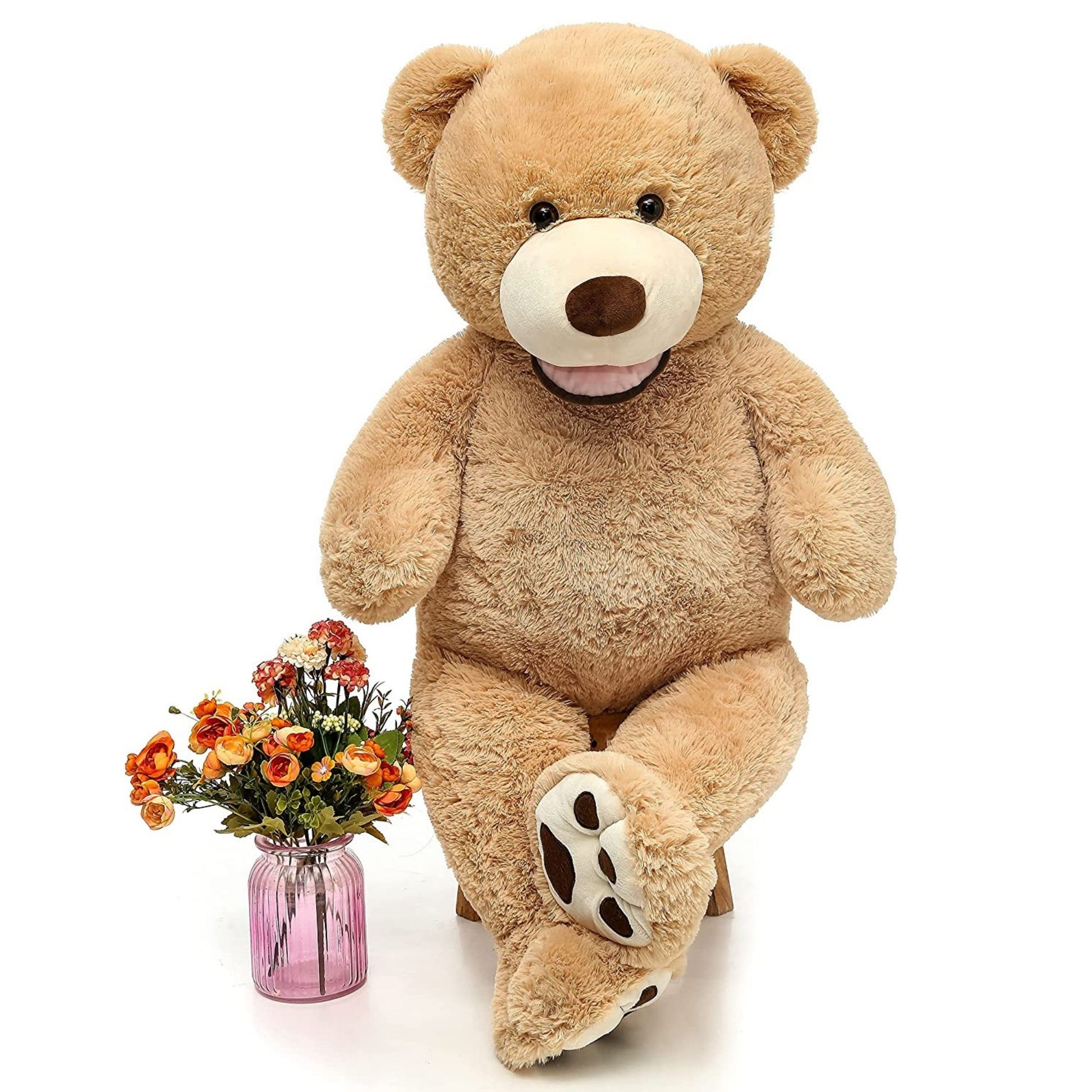 Smile Teddy Bear Plush Toy, Multicolor, 39/51/59/71 Inches