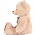 MorisMos Stuffed Animals - Giant Light Brown Teddy Bear Plush Toys - 41 Inches Teddy Bear Plush Dolls - Valentine's Day Teddy Bears&Gifts for Boyfriend/Girlfriend - ' We Can Bearly Wait' Teddy Bear Theme Baby Shower Decor Ideas - Gender Reveal Party Teddy Bear Decorations -Birthday/Christmas/Graduation Gift for friends - Romantic Anniversary Gift for Wife/Husband