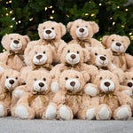12 Pcs Teddy Bear Stuffed Animals Bulk - Small Teddy Bear Plush Toys - Light Brown 14 Inches Teddy Bear Plush Dolls - Cute Fuzzy Bears for Baby Shower/Wedding/Birthday/Valentine's Day - Baby Shower Centerpieces