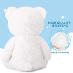 18 Inches Teddy Bear Plush Toys - Adorable Stuffed Animal for Girls & Boys - Soft Cuddly Plush Teddy Bear - Valentine's Day Gift for Girlfriend & Boyfriend - Christmas/Birthday/Baby Shower Gift Ideas - We Can Bearly Wait - Baby Shower Centerpiece Decorations - MorisMos Stuffed Animals