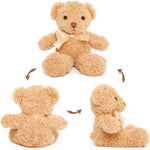Teddy Bear Stuffed Animals Bulk - Valentine's Day Teddy Bear Plush Toys - Teddy Bear Theme Baby Shower Centerpieces - Cheap Bulk Wholesale Teddy Bear Plushies - Cute 10 Inches Small Teddy Bear Plush Dolls - Valentine's Day Gift for Girlfriend/Boyfriend - Pink/Brown/Blue Stuffed Teddy Bears - Free Shipping