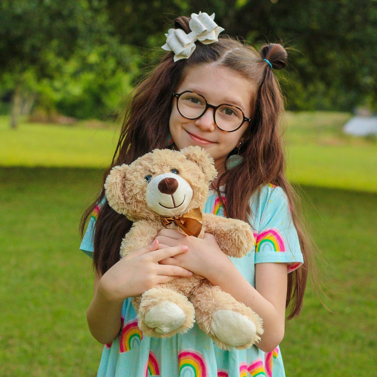 Teddy Bear Stuffed Animals Bulk - Small Teddy Bear Plush Toys - Light Brown 14 Inches Teddy Bear Plush Dolls - Cute Fuzzy Bears for Baby Shower/Wedding/Birthday/Valentine's Day - Teddy Bear Theme Baby Shower Centerpieces