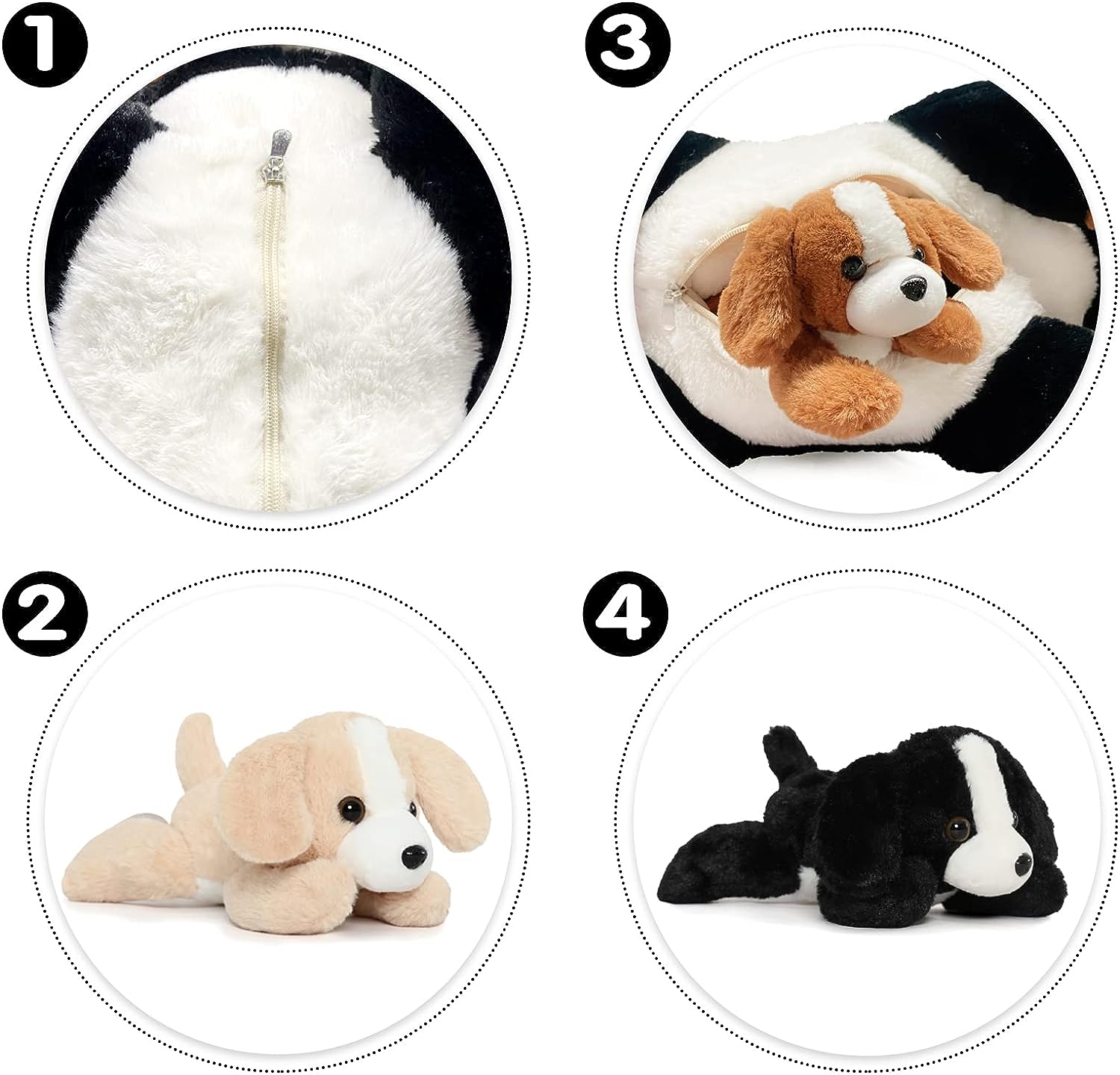 Bernese Mountain Dog Plush Toy Set, 24 Inches