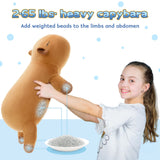 Large Capybara Plush Toys - Weighted Throw Pillows - Kawaii Capybara Stuffed Animals - Birthday Christmas Graduation Valentine's Day Mother's Day Gift Guide - Free Shipping Now