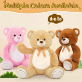 MorisMos Stuffed Animals - Giant Teddy Bear Plush Toys - 4 Feet Teddy Bear Plush Dolls - Valentine's Day Teddy Bears&Gifts for Boyfriend/Girlfriend - ' We Can Bearly Wait' Teddy Bear Theme Baby Shower Decor Ideas - Birthday/Christmas/Graduation Gift for friends - Romantic Anniversary Gift for Wife/Husband