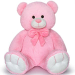 Giant Pink Teddy Bear Plush Toys - Pink Teddy Bear Stuffed Animals - Massive Valentine's Day Teddy Bears&Gifts - Soft Cuddly Smiling Face Big Teddy Bear Plush Gift for Girlfriend/Boyfriend - Teddy Bear Plush Dolls for Birthday/Baby Shower/Christmas