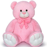 Giant Pink Teddy Bear Plush Toys - Pink Teddy Bear Stuffed Animals - Massive Valentine's Day Teddy Bears&Gifts - Soft Cuddly Smiling Face Big Teddy Bear Plush Gift for Girlfriend/Boyfriend - Teddy Bear Plush Dolls for Birthday/Baby Shower/Christmas
