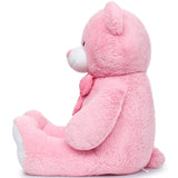 Giant Pink Teddy Bear Plush Toys - Pink Teddy Bear Stuffed Animals - Massive Valentine's Day Teddy Bears&Gifts - Soft Cuddly Smiling Face Big Teddy Bear Plush Gift for Girlfriend/Boyfriend - Teddy Bear Plush Dolls for Birthday/Baby Shower/Christmas