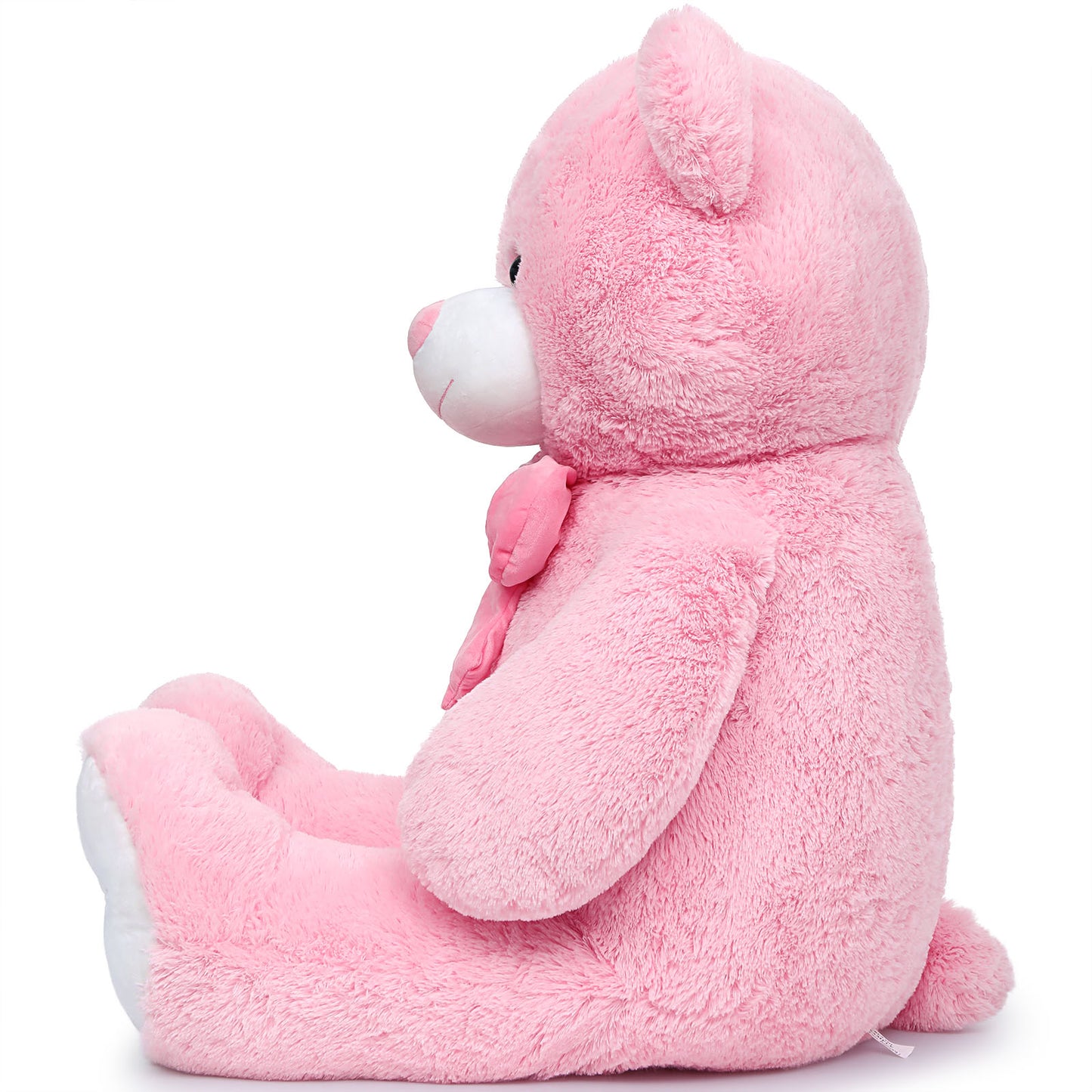 Giant Pink Teddy Bear Plush Toys - Pink Teddy Bear Stuffed Animals - Massive Valentine's Day Teddy Bears&Gifts - Soft Cuddly Smiling Face Big Teddy Bear Plush Gift for Girlfriend/Boyfriend - Teddy Bear Plush Dolls for Birthday/Baby Shower/Christmas