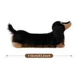 Giant Plush Dachshund Stuffed Animal Soft 43.3 Inch Wiener Dog Toy