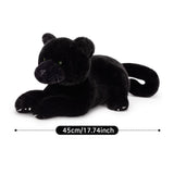 17.7-Inch Black Panther Plush Toy Set with Three Babies