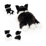 Border Collie Mom & Puppies Plush Set Herding Dog Stuffed Animals