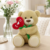 ' I Love You ' Brown Teddy Bear Plush Toy Valentine Gift