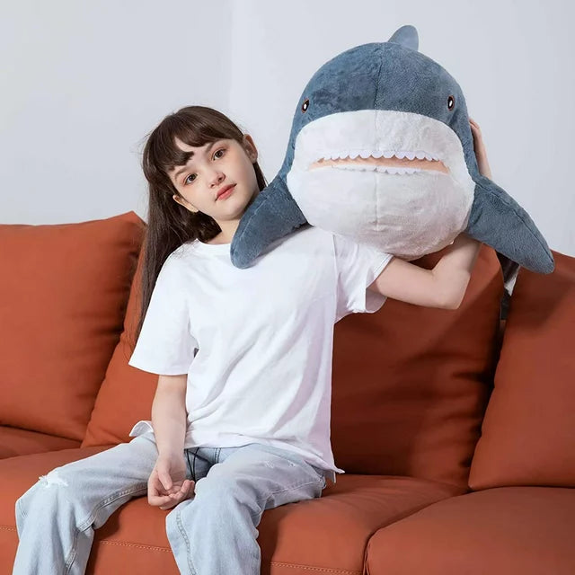MorisMos Giant Shark Stuffed Animal Soft Shark Plush Pillow 32''/40''