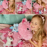 Magical Unicorn Plush Toy Set, Pink, 19.7 Inches