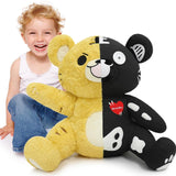 21 Inches Gothic Bear Plush Toys - Cute Creepy Plushie - Perfect Anxiety Stuffed Animal Gift for Teens and Adults - Ghotic Bear Plushies - Halloween Gift Ideas for Children - Halloween Decorations