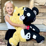 21 Inches Gothic Bear Plush Toys - Cute Creepy Plushie - Perfect Anxiety Stuffed Animal Gift for Teens and Adults - Ghotic Bear Plushies - Halloween Gift Ideas for Children - Halloween Decorations
