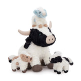 Cow Plush Toy Set with Three Baby Calves 20 Inch