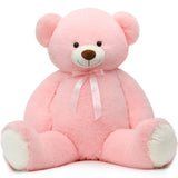 52 Inch Giant Teddy Bear Plush Toy with Bow Multiple Colors