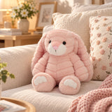 Embroidered Plush Bunny Personalised Custom Stuffed Bunny First Easter Gift