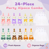 12 Pack Alpaca Plush Toy Bundle Cute Party Favors for Kids