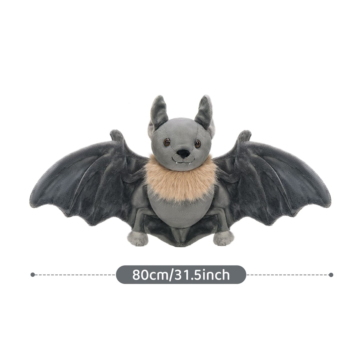 Lifelike Bat Stuffed Animals Halloween Plush Toys, 31.5 Inches
