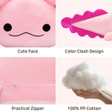 Giant Long Axolotl Plush Pillow Stuffed Animal Multiple Colors