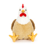 14 Inch Chicken Plush Toy Set with Three Chicks and Two Eggs
