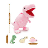 T-Rex Stuffed Animal Bag Set with Mini Dinosaur Toys & Eggs